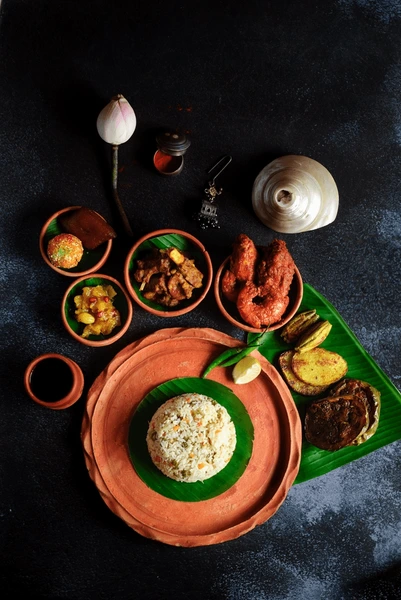 bengali thali fried rice fries 600nw 2485653741